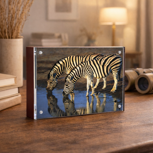 Wood Back Magnet Frame in Mahogany