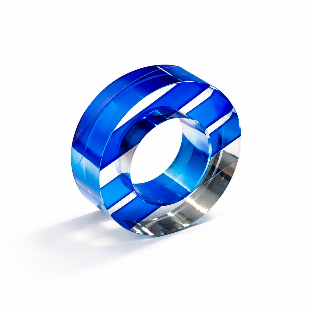 Colorful Round Acrylic Napkin Rings - Set of 4