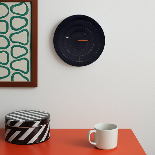 Canetti Space Wall Clock in Black