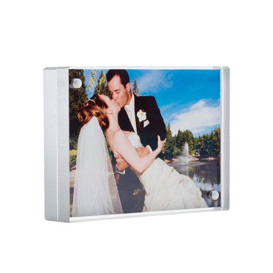 Silver Edge Magnet Frame - 5" x 7" - Set of 3