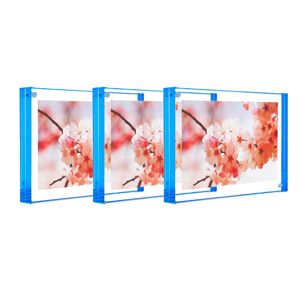 5" x 7" Blue Edge Magnet Frame - Set of 3
