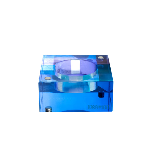 Magnetic Acrylic Tea Candle Holders - Blue/Purple Set of 3