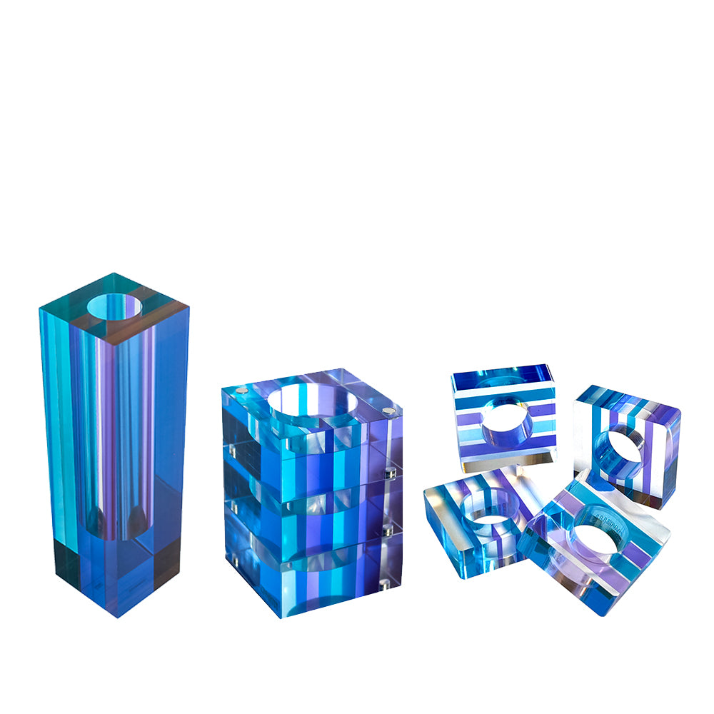 Purple-Blue Table Set