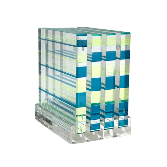 Canetti Colorful Coasters - Set of 4 in Blue/Green