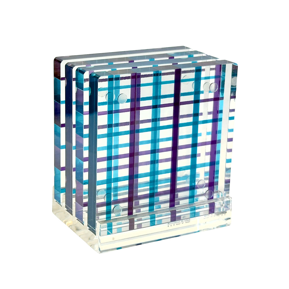 Canetti Colorful Coasters - Set of 4 in Blue/Purple