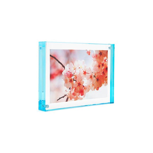 Color Edge Magnet Frame - Aqua 5" x 7" - Set of 3