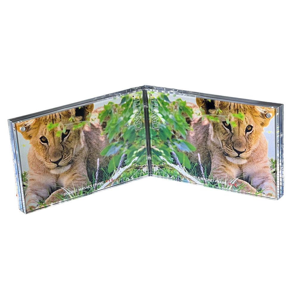 Landscape Double Magnet Frame: 4 Photos Total