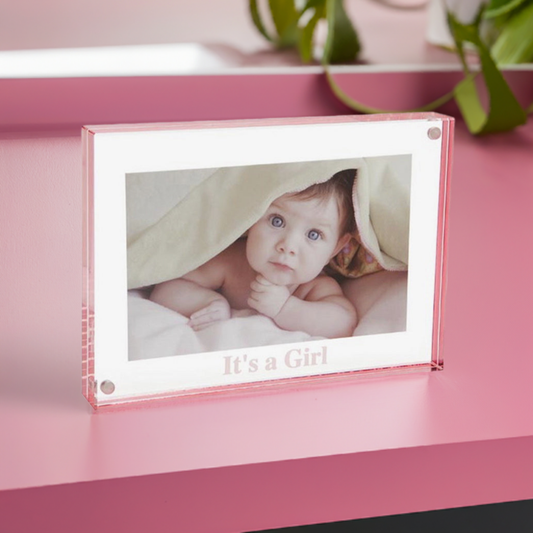 Celebration Frame - Engraved with It's A Girl