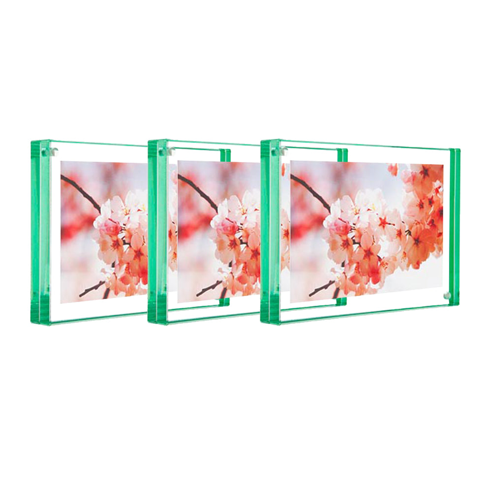 5" x 7" Green Edge Magnet Frame - Set of 3