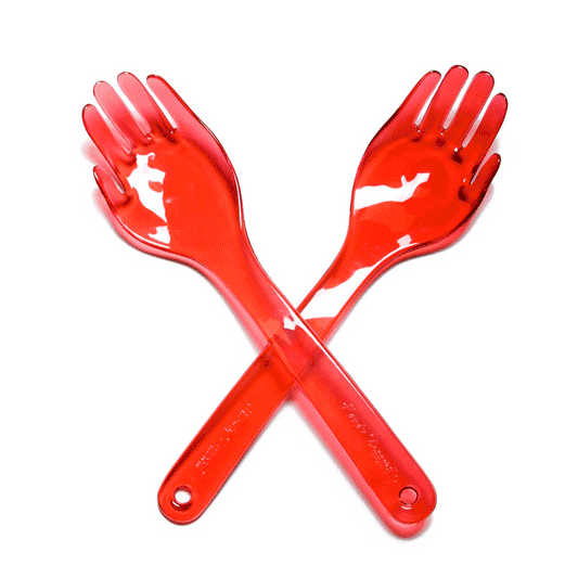 Color Edge Salad Bowl and Handy Tossers Set