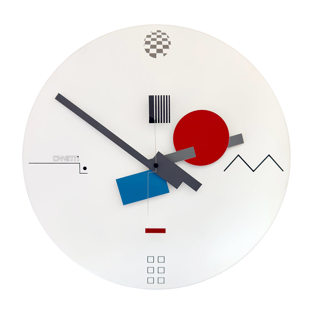 The Icon Wall Clock in White