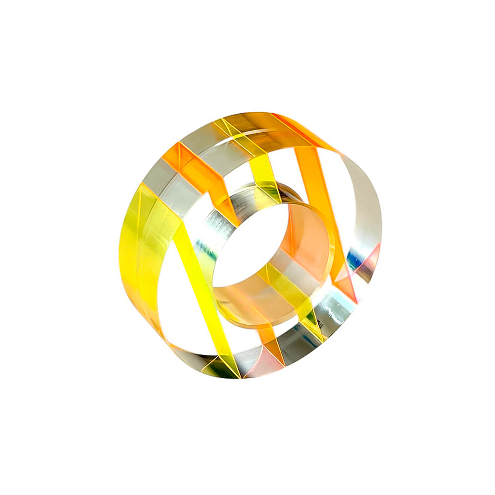 Colorful Round Acrylic Napkin Rings - Set of 4