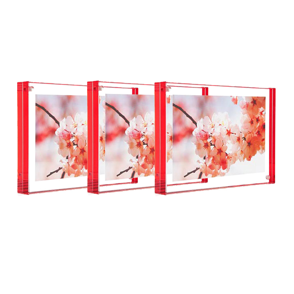 5" x 7" Red Edge Magnet Frame - Set of 3