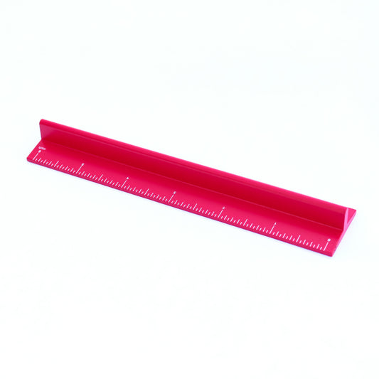 Artist Ruler and Paperweight in Red - 12" and 6"