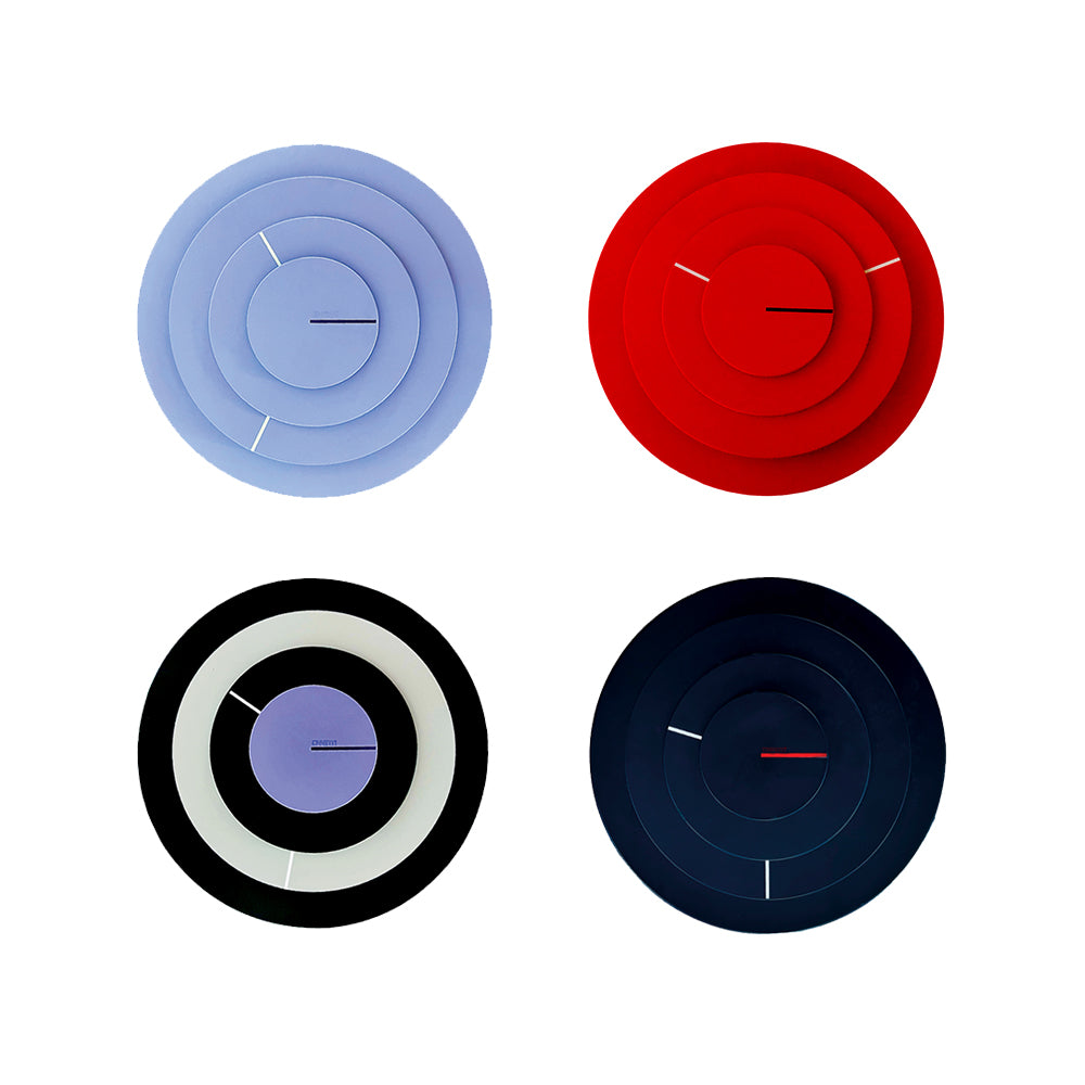 Canetti Space Wall Clock in Red