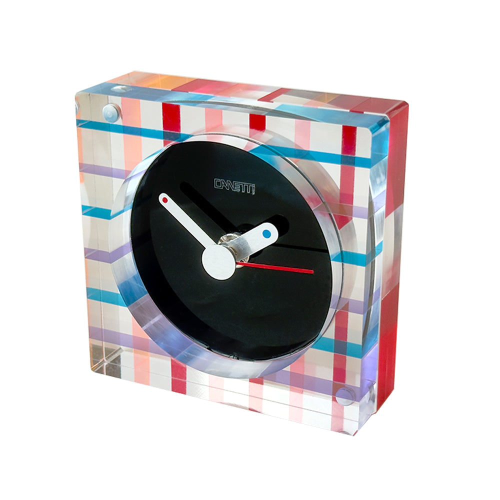 The Original Square Acrylic Clock in Colorful Layers
