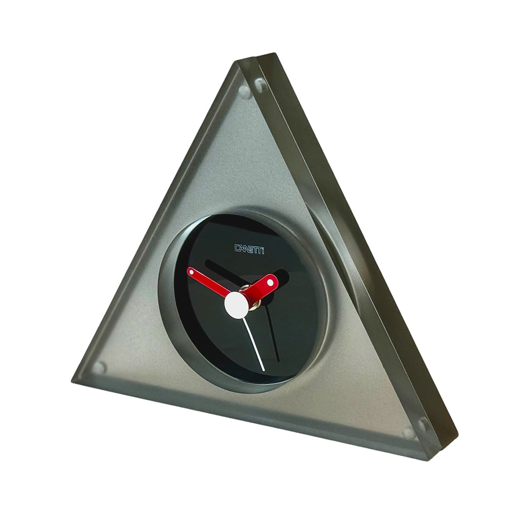 The Original Triangle Acrylic Clock in Graphite