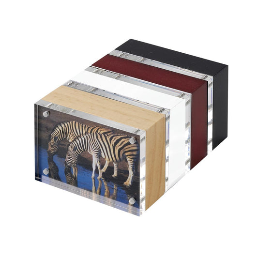 Wood Back Magnet Frame in White