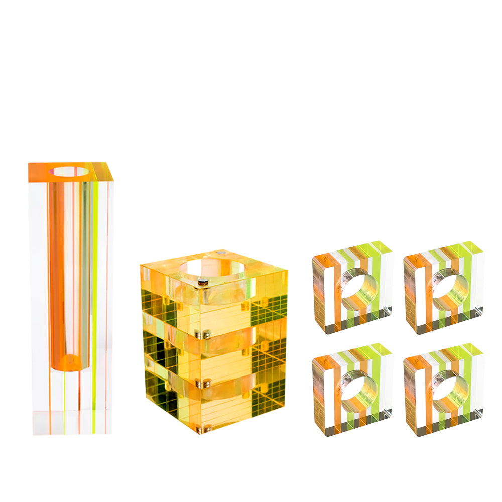 Yellow-Orange Table Set