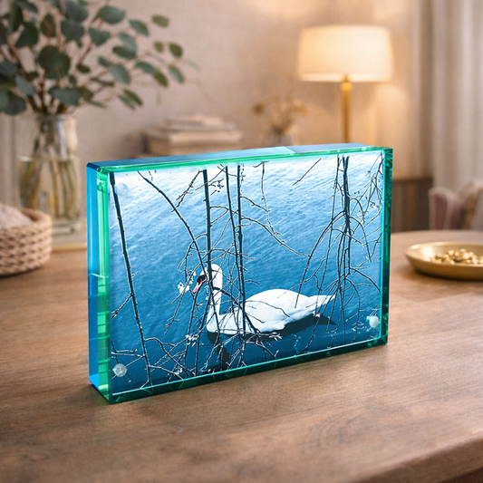 5"x7" Dual-Color Edge Magnet Frame - Green and Aqua