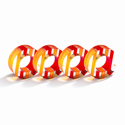 Colorful Round Acrylic Napkin Rings - Set of 4
