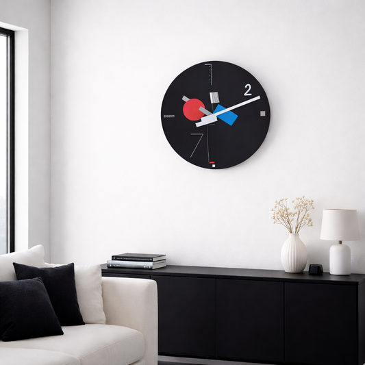 The Icon Wall Clock in Black