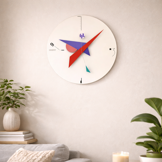 The Icon Wall Clock in Pink