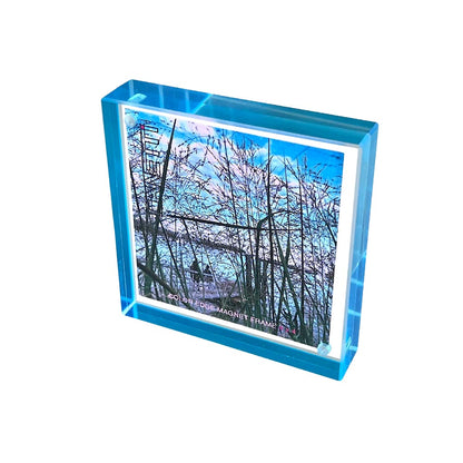 Color Edge Magnet Frame: Red, Blue, Green, Rose, Aqua