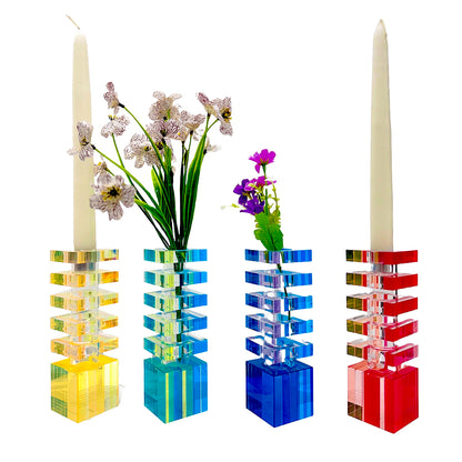 Combination Candleholder + Bud Vase Tower