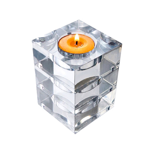 Magnetic Acrylic Tea Candle Holders - Clear Set of 3