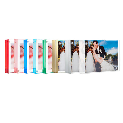 Color Edge Magnet Frame: Red, Blue, Green, Rose, Aqua