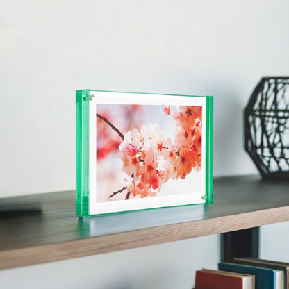 Color Edge Magnet Frame: Red, Blue, Green, Rose, Aqua