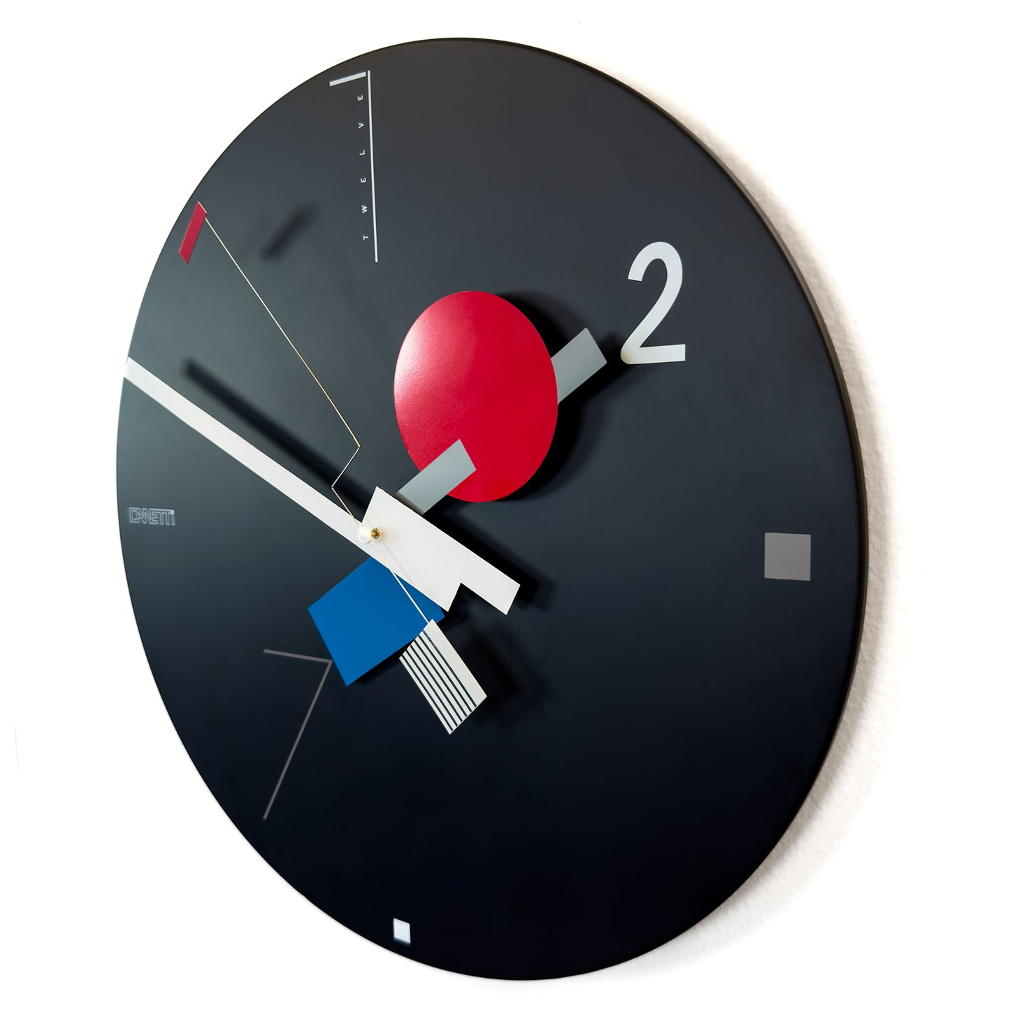 The Icon Wall Clock in Black