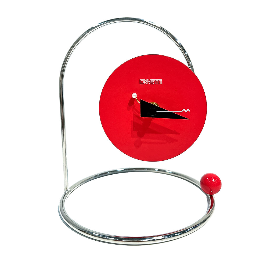 Monk Desk Clock in Red by Canetti – Canetti Design Group