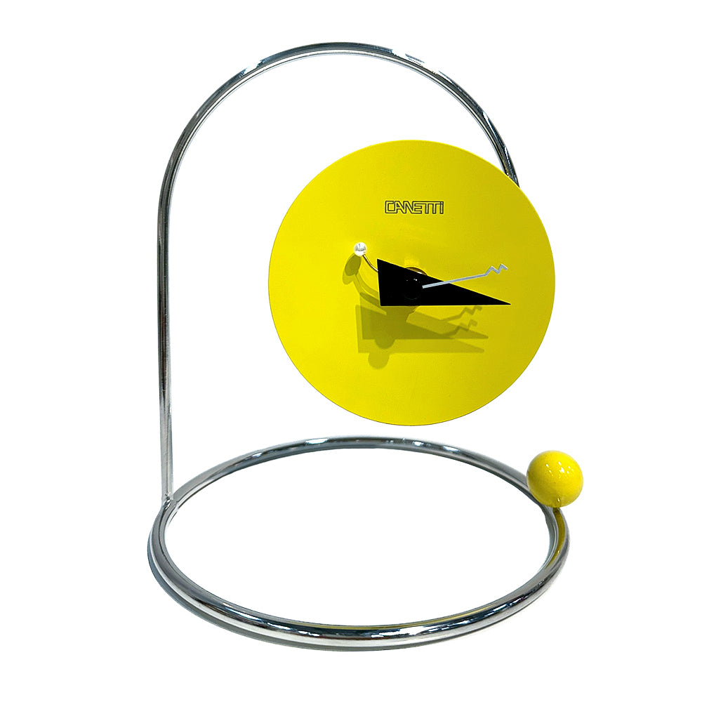 Monk Desk Clock in Yellow by Canetti – Canetti Design Group