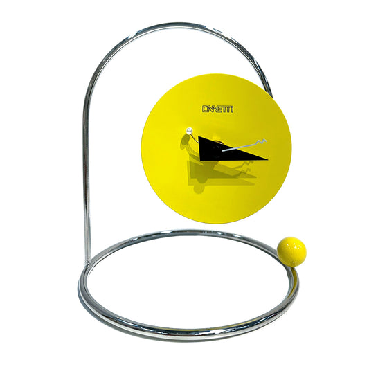 Monk Desk Clock in Yellow