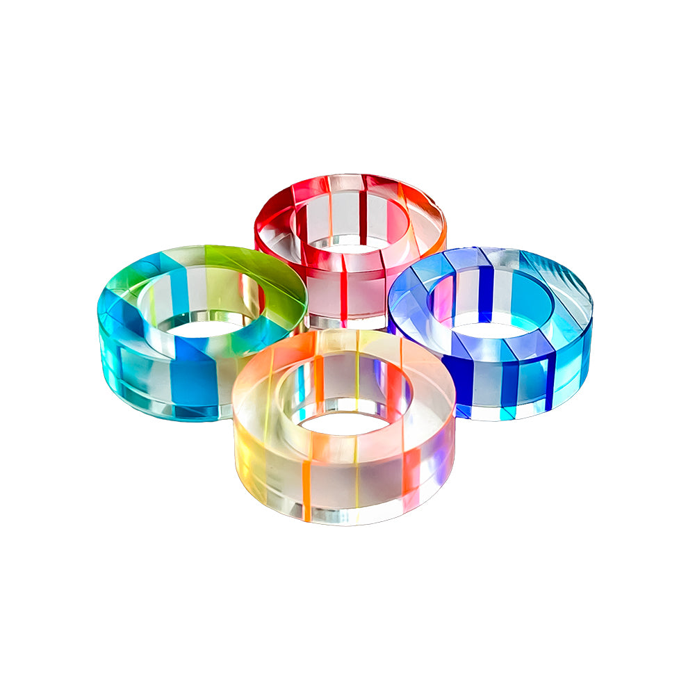 Colorful Napkin Rings - Set of 4