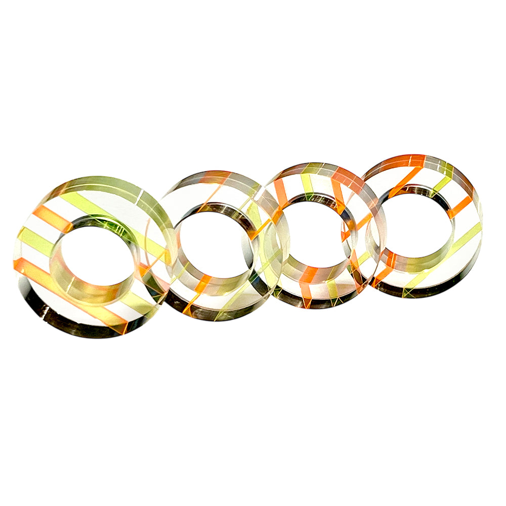 Colorful Napkin Rings - Set of 4