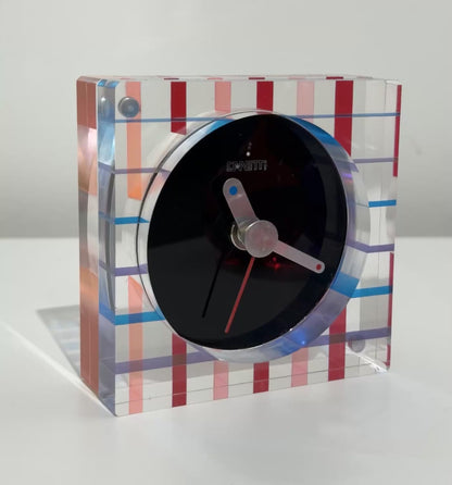 The Original Square Acrylic Clock in Colorful Layers