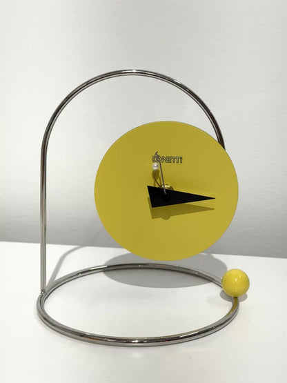 Monk Desk Clock in Yellow