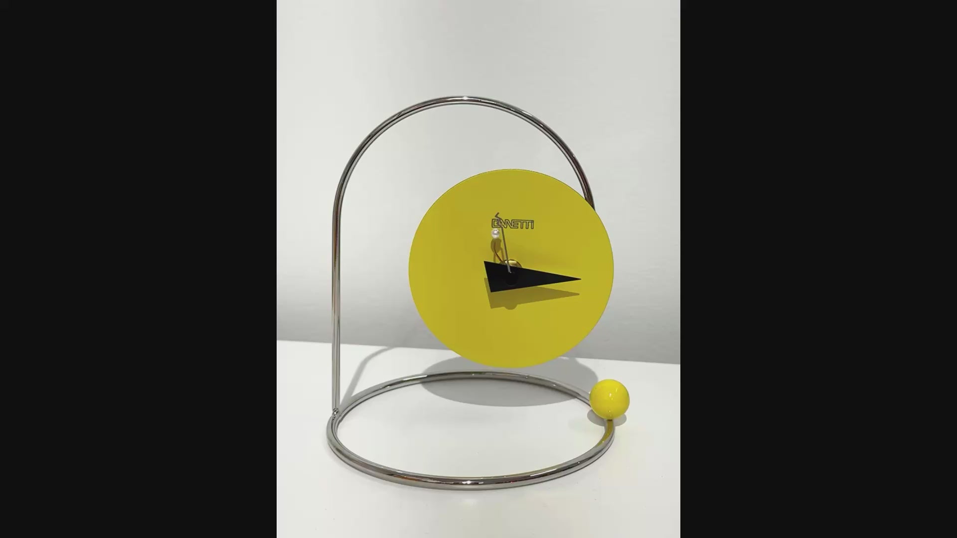 Monk Desk Clock in Yellow by Canetti – Canetti Design Group