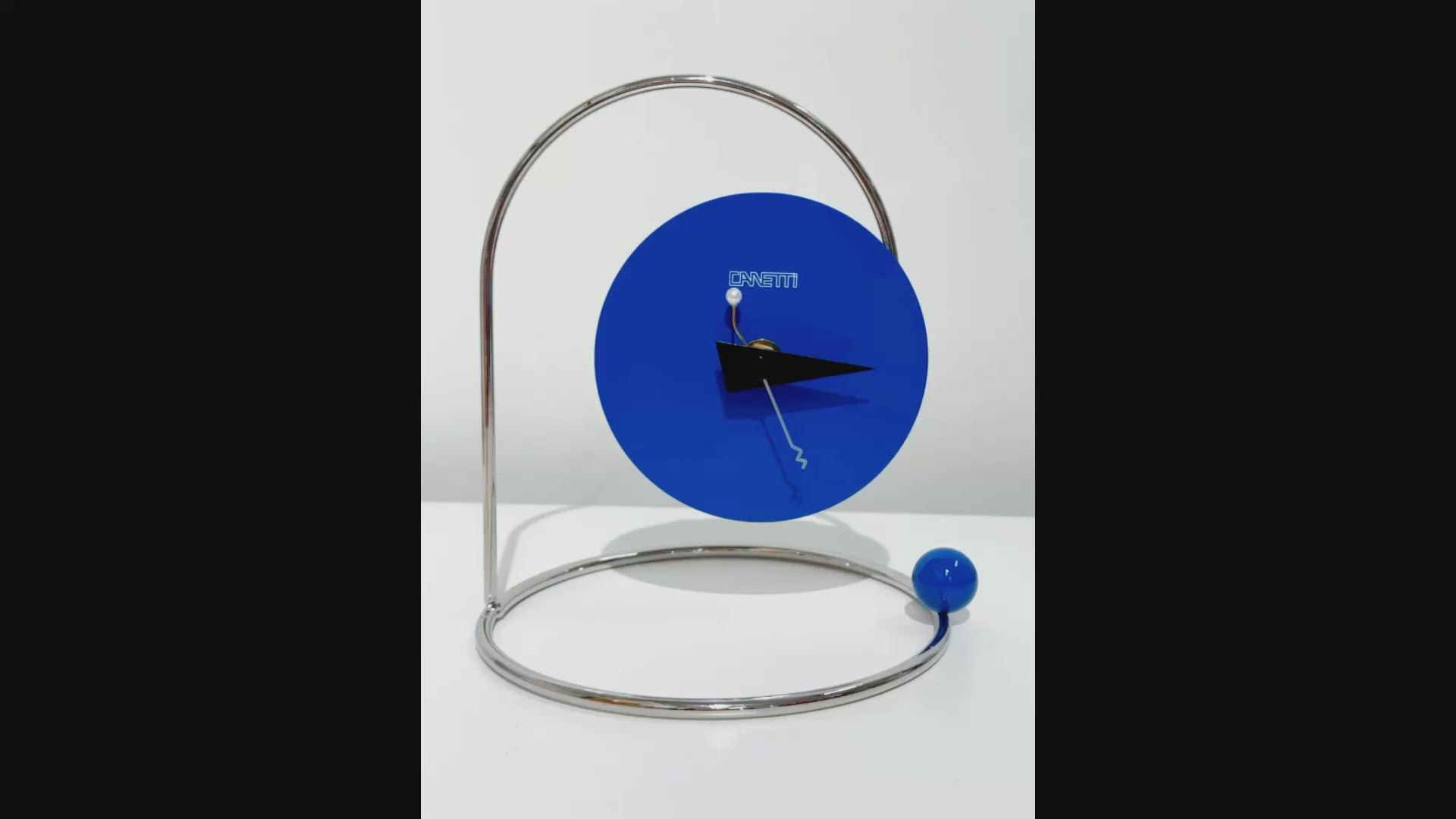 Monk Desk Clock in Blue by Canetti – Canetti Design Group