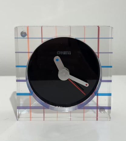 The Original Square Acrylic Clock in Colorful Layers
