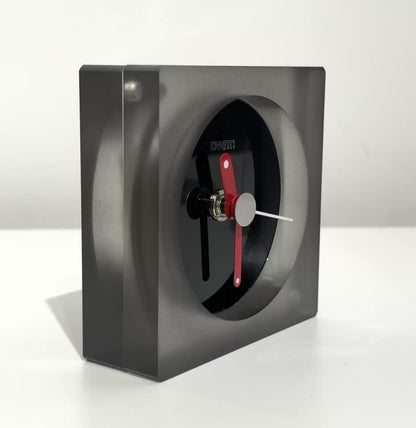 The Original Square Acrylic Clock in Graphite