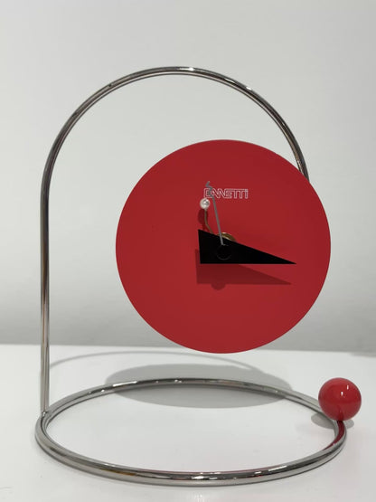 Monk Desk Clock in Red