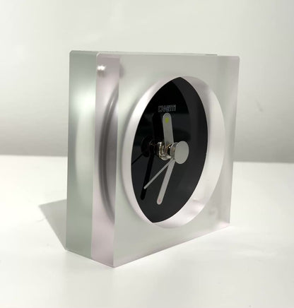 The Original Square Acrylic Clock in Frosted