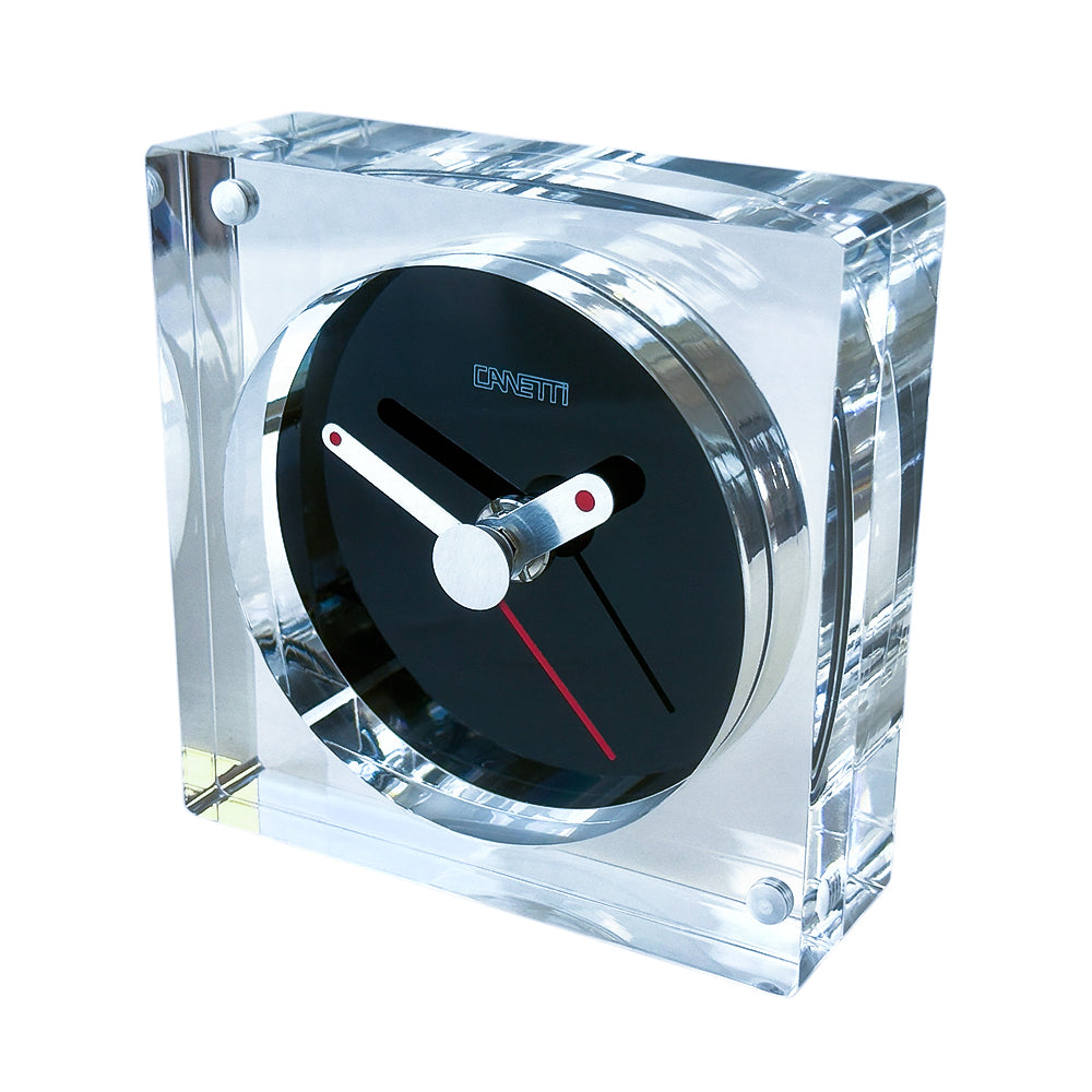 The Original Square Acrylic Clock in Clear