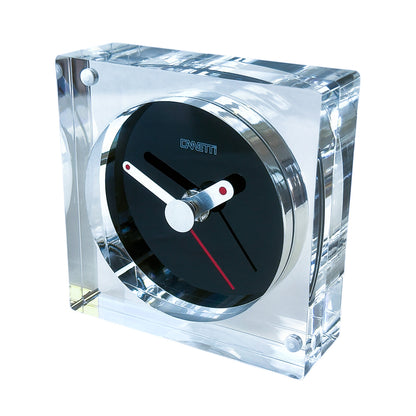 The Original Square Acrylic Clock in Clear
