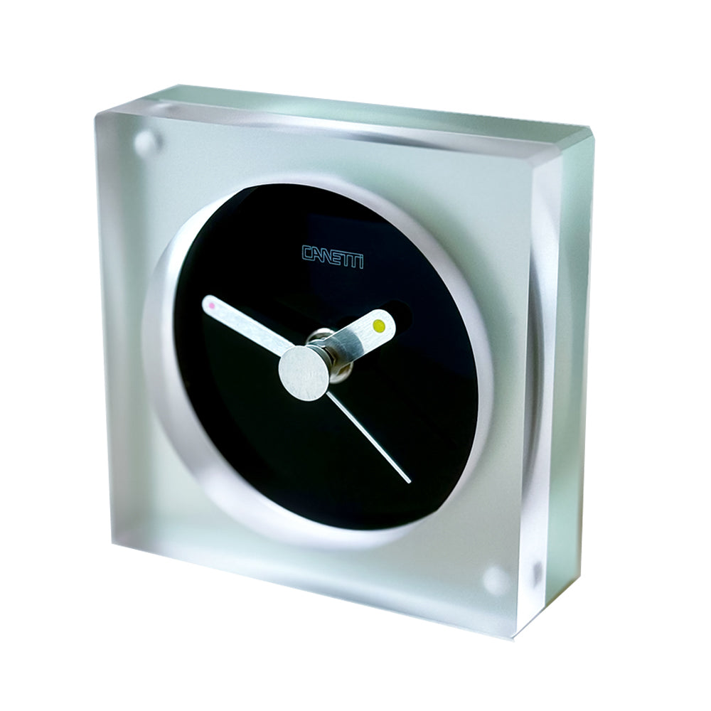 Coromatic Square Clock The Original Square Acrylic Clock in Frosted – Canetti Design Group