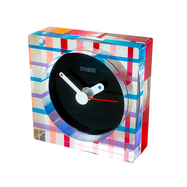 The Original Square Acrylic Clock in Colorful Layers – Canetti
